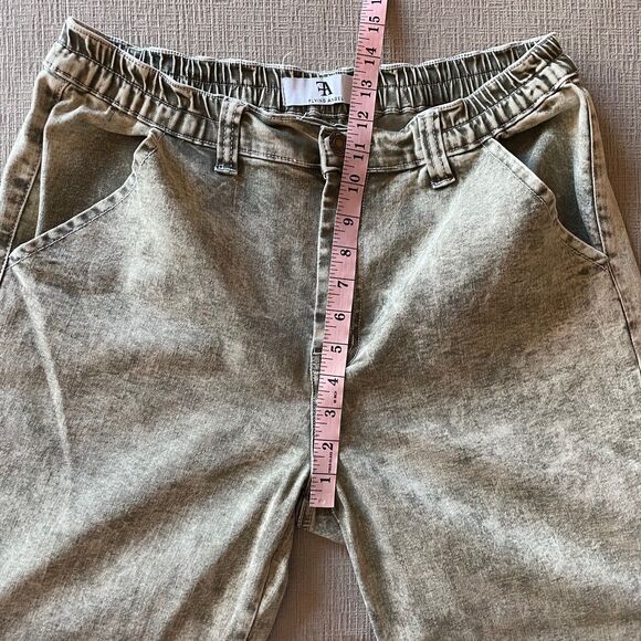 Flying Angel green acid wash jeans, size 13 - Picture 6 of 8